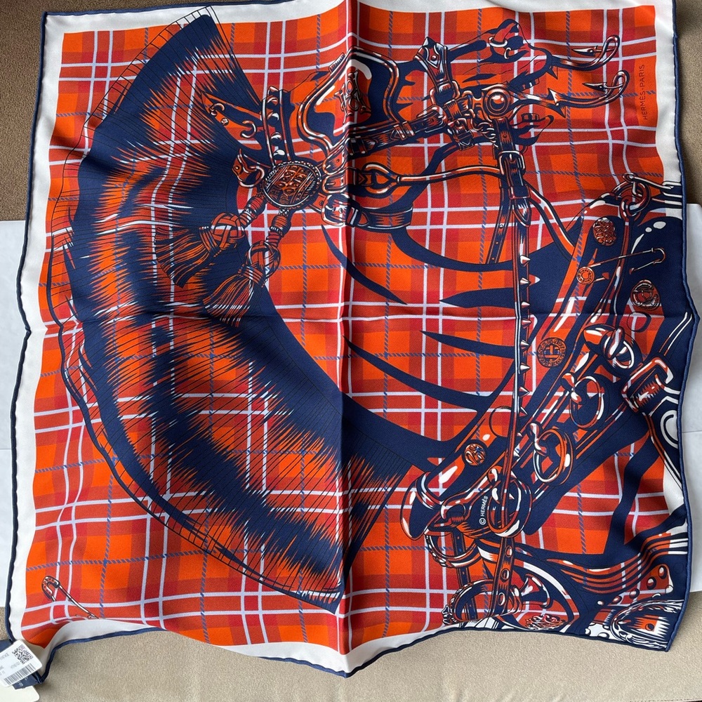 Hermes scarf Cheval punk square pocket 45inch